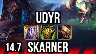 UDYR vs SKARNER (TOP) | Comeback, 45k DMG, 6 solo kills, 400+ games | BR Master | 14.7