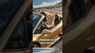 Gatito Tiktokero en Gta 5 Manejando su Nave Dorada, en los Santos #gatitos #foryou #tiktok #youtube