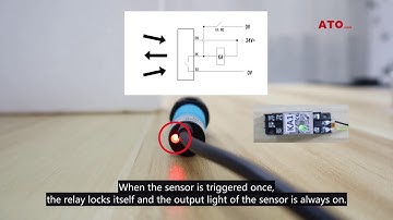 How to wire and test diffuse photoelectric sensor
