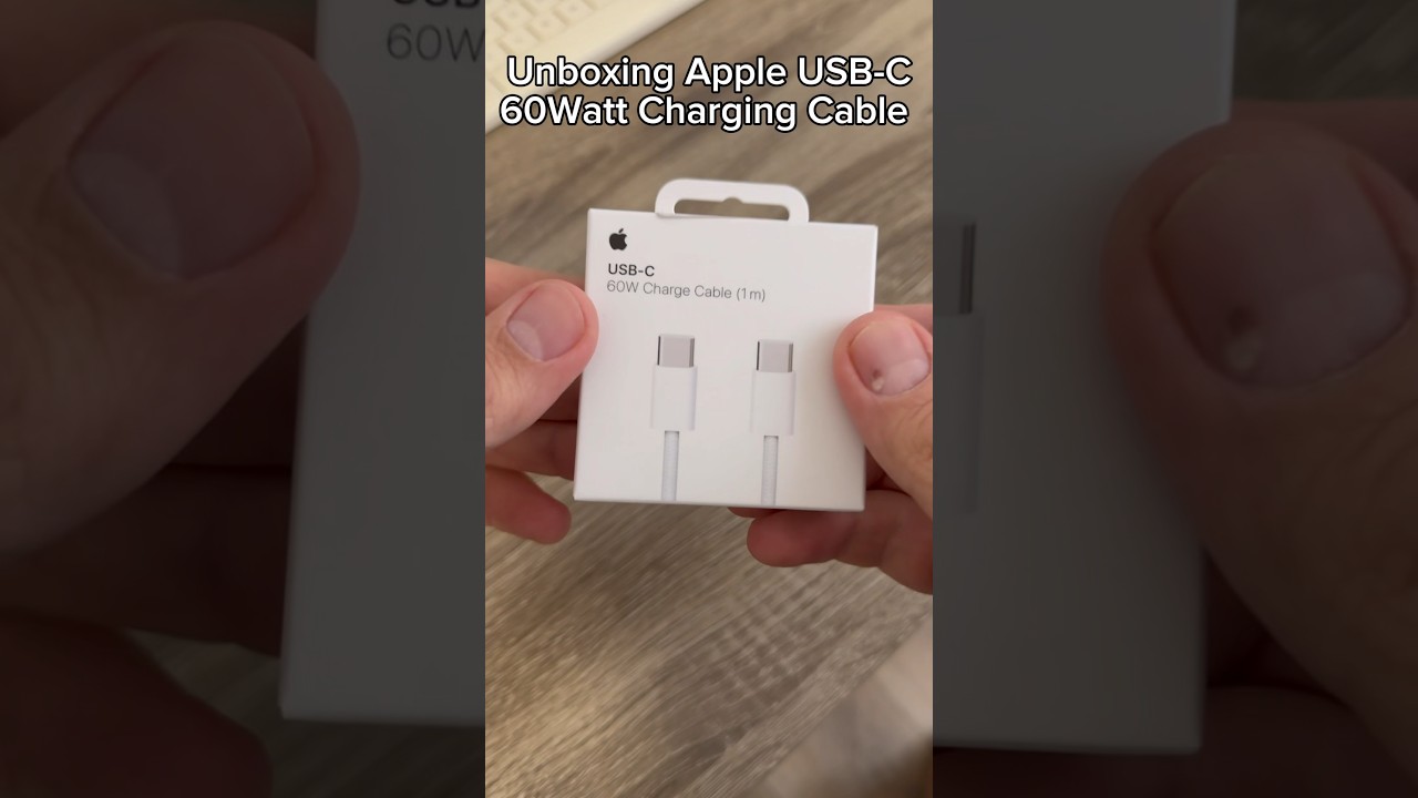 apple USB-C to Lightning Cable (1m) Unboxing 