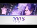100% - Moona Hoshinova ft. Nerissa Ravencroft | Color Coded Lyrics [KAN/ROM/ENG]
