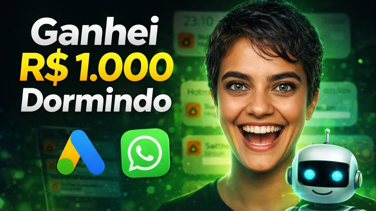 Você Não Vai Acreditar Como GANHEI R$ 1.000 com Google Ads e Robôs!