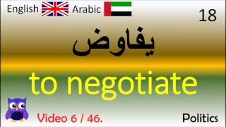 06 Politics سياسة / العربية - كلمات إنجليزية  / Arabic - English Words الإنجليزية
