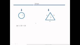 Math 141 wire into circle and equilateral triangle