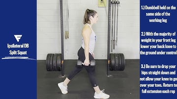 Ipsilateral DB Split Squat