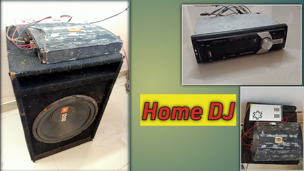 Car subwoofer amplifier system convert to home YouTube