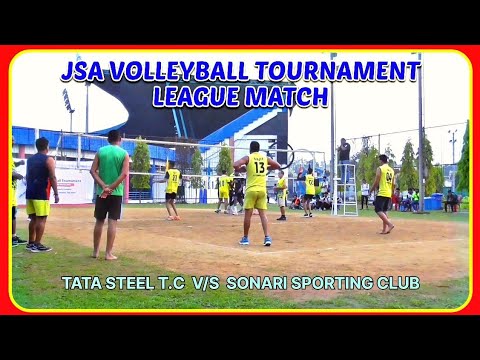 JSA VOLLEYBALL TOURNAMENT 2023, TATA STEEL TRAINING CENTER V/S SONARI  SPORTING CLUB