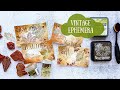 DIY Vintage Autumn/ Fall Ephemera with Distress Inks