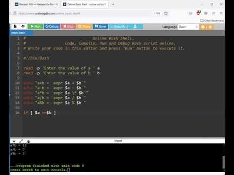 Class 5: Arithmetic and Relational operations in Bourne Shell