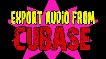 CUBASE 10.5 Tutorial: Export Individual Audio Tracks (STEMS)