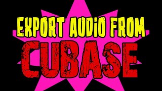 CUBASE 10.5 Tutorial: Export Individual Audio Tracks (STEMS)