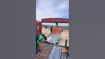 Loading process of steel pipe strapping- Good tools and machinery make work easy