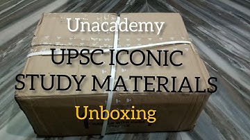 Unboxing of Unacademy UPSC Iconic Study Materials