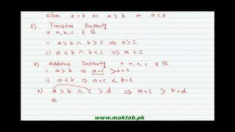FSc Math Book1, CH 1, LEC 5: Properties of Real Numbers (Part 4)