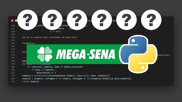 Como gerar uma cartela com os números mais sorteados da Mega-Sena com Python?