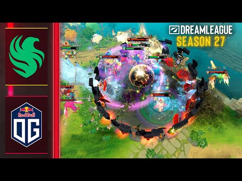 OG vs Team Falcons - ЛУЧШИЕ МОМЕНТЫ - DreamLeague Season 27