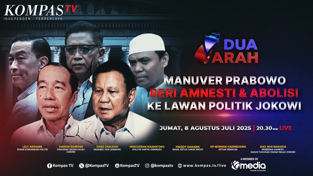 LIVE - Manuver Prabowo Beri Amnesti & Abolisi ke Lawan Politik Jokowi I DUA ARAH
