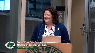 Forest Park City Council Meeting of January 20, 2026