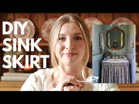 How to Make a Bathroom Sink Skirt thumbnail