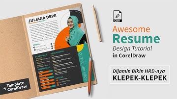 Tutorial Membuat Curriculum Vitae CV / Daftar Riwayat Hidup - Lamar Kerja - CORELDRAW #edukasigrafis