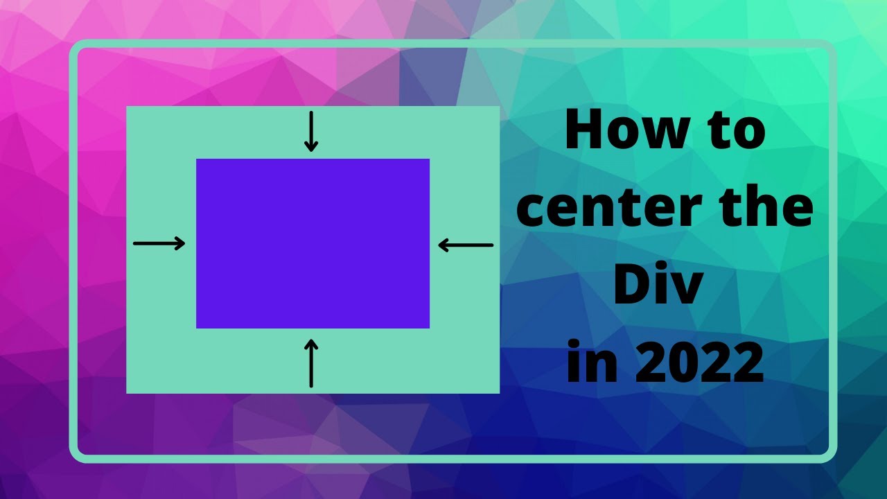 How to center the div in 2022. YouTube