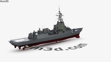Hobart-class destroyer 3D model by 3DModels.org