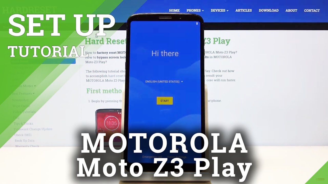 How to Set Up MOTOROLA Moto Z3 Play – Configuration Process