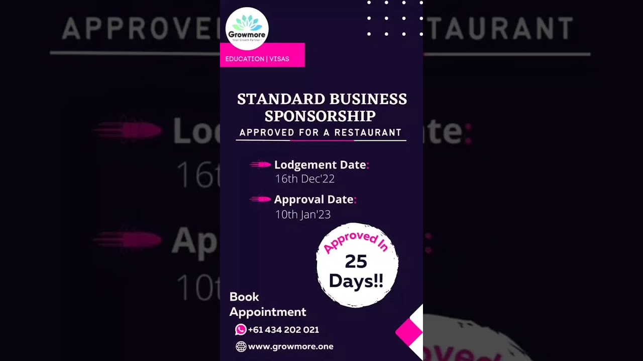 SBS approved for a restaurant