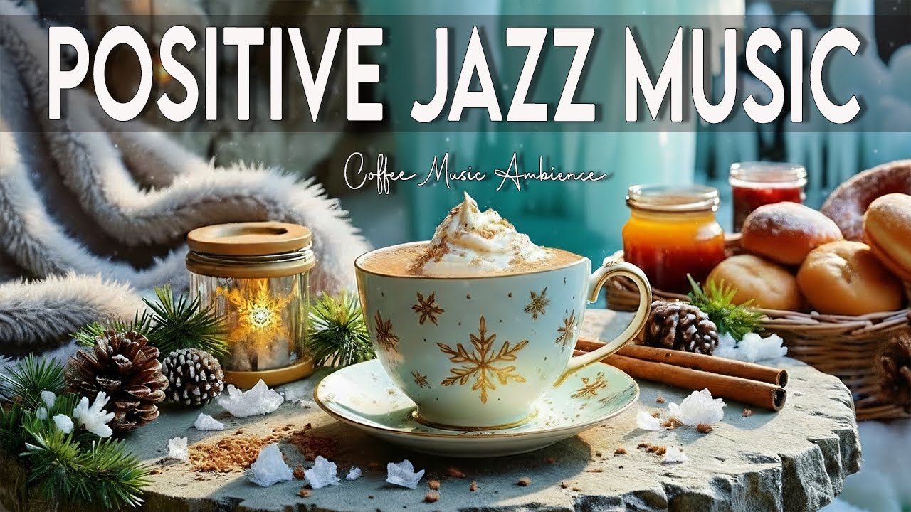 Positive Jazz Music ☕ Gentle Bossa Nova Coffee Ambience for Peaceful Focus and Happy Mood
