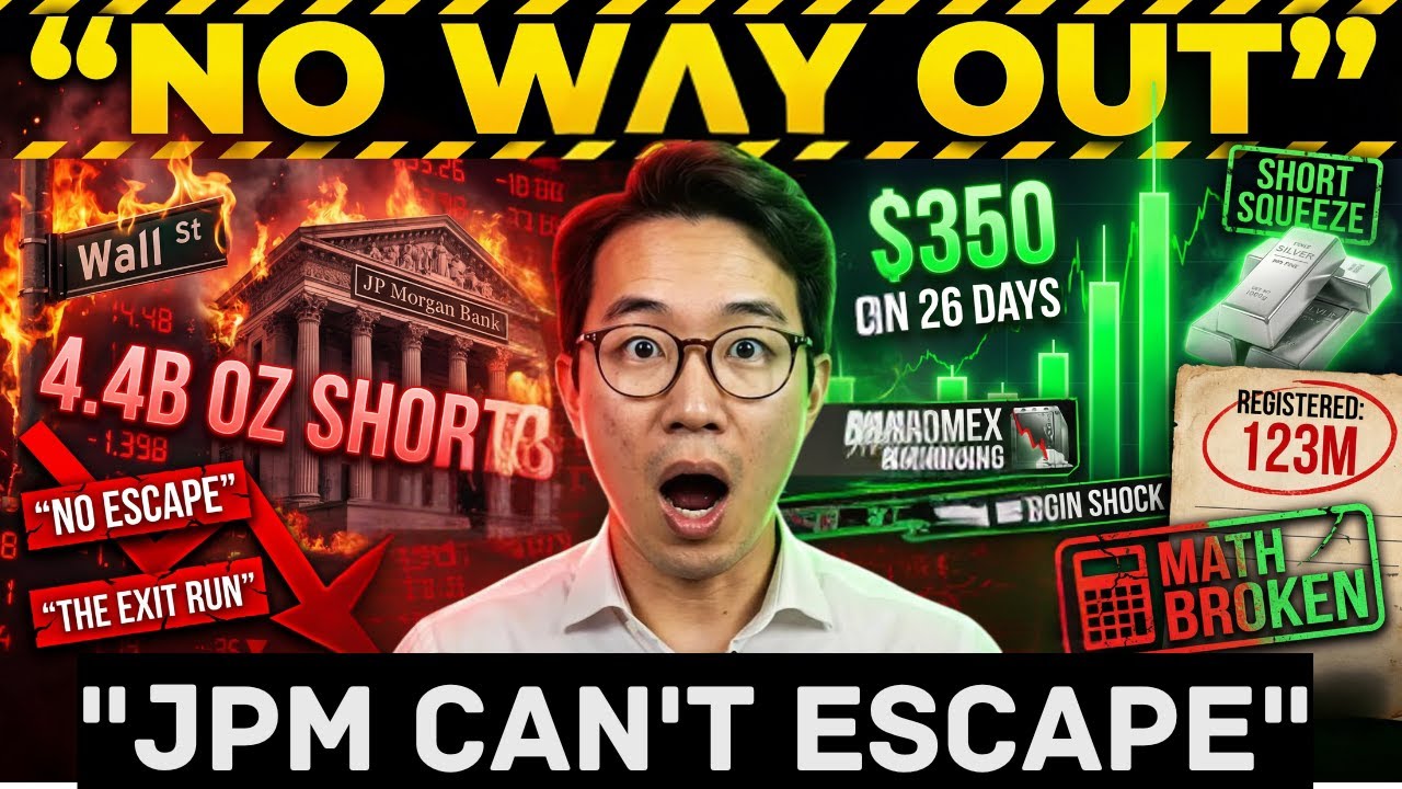 JPMorgan Faces a $350 Disaster: What If 4.4B Oz Shorts Are Covered? (26-Day Timeline Analysis)⚡GOLD
