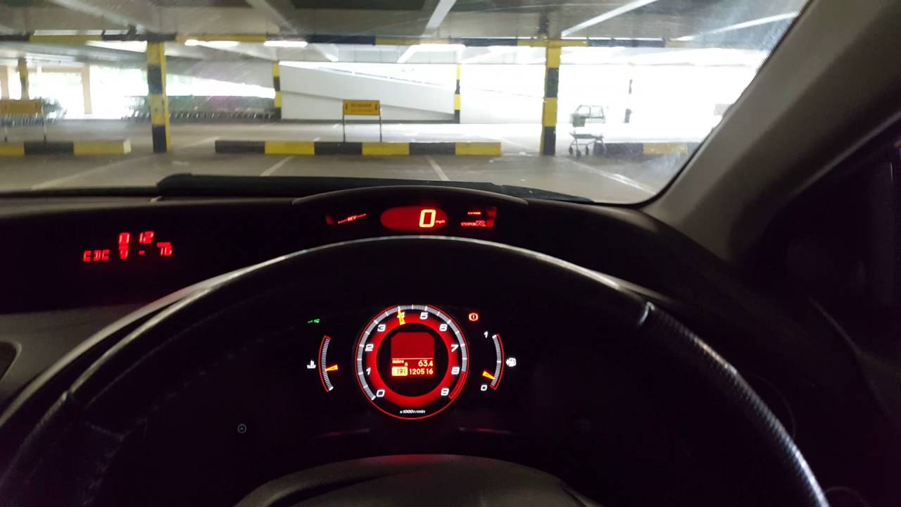 Type R Rev Counter Type R fn2 rev limiter 4800 rpm - YouTube