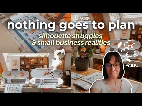 My Silhouette Totally Failed Me This Week ✿ Small Business Studio Vlog 50