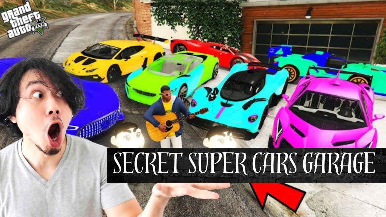 Founded Secret super cars garage in GTA-5 | Voice over | Supra , Land cruiser, G63 AMG | 4k@60fps |