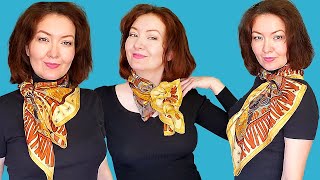 How to use scarf buckle.  Part 3 Neck scarf step by step tutorial by How to tie a scarf 2,705 views 3 years ago 5 minutes, 3 seconds