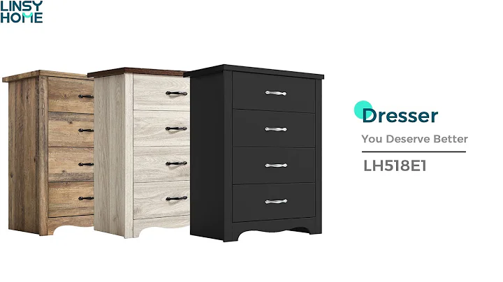 LINSY HOME LH518E1 4 Drawers Dresser Instruction