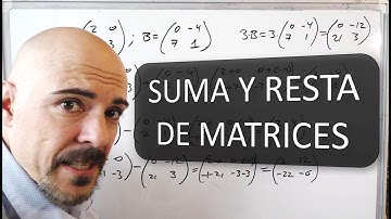 SUMA Y RESTA DE MATRICES. EJERCICIOS RESUELTOS
