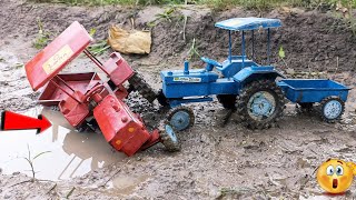 Holland tractor and mahindra tractor accident mahindra tractor struck in the mud /@SachinToyx by Sachin Toyx 3,500 views 10 months ago 2 minutes, 15 seconds