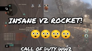 Insane V2 ROCKET  / TACTICAL NUKE / NUCLEAR on CALL OF DUTY WW2 (COD WW2) CODWWII  , V2 GAMEPLAY