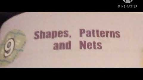 Chapter 9 shapes pattern and nets