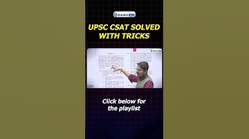 CSAT Comprehension Tricks (Solved UPSC CSAT questions without reading passage #upsc #csat #shorts 53