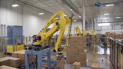 Hi Tech Robotics Application Integrating Pallet Dispensers, Transfer Cars, Turntables & Drag Chain