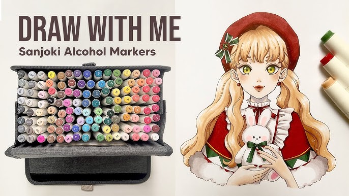 Trying out Ohuhu Alcohol Markers!👀✍️ Draw with me! 