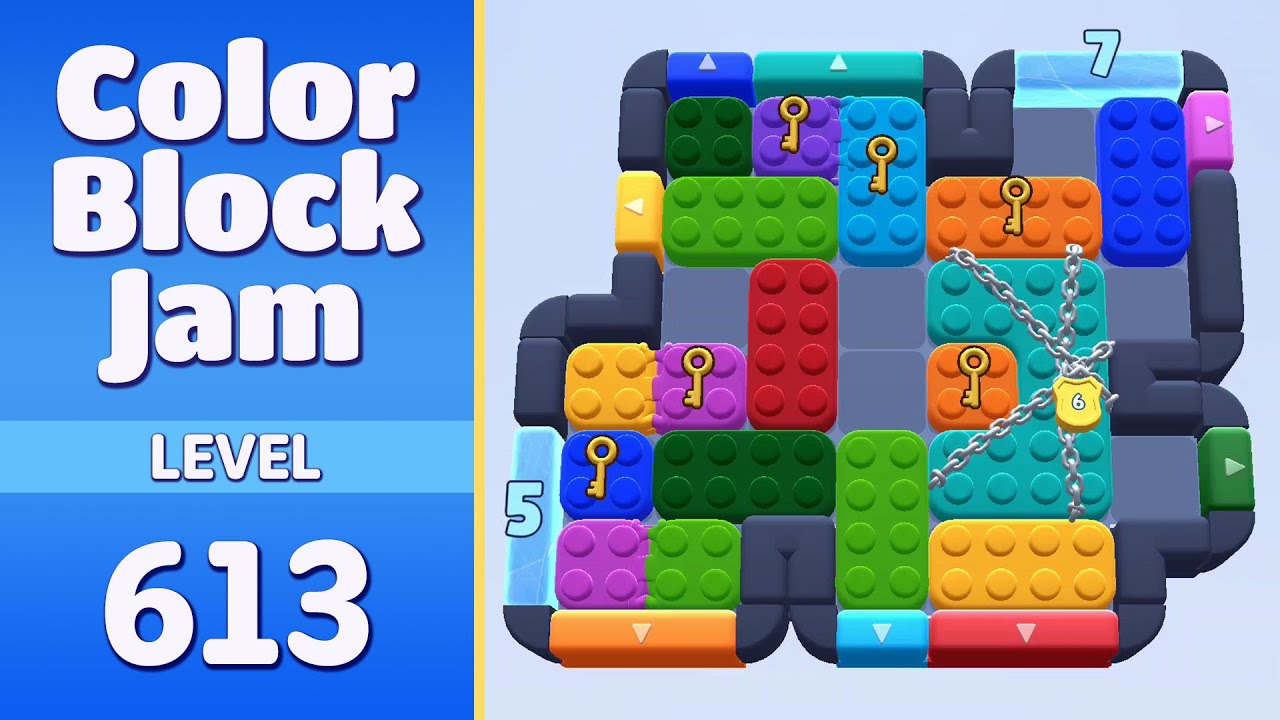 Color Block Jam Level 613 | Every Puzzle Solved! 🎯 - YouTube