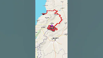 خريطة لبنان 