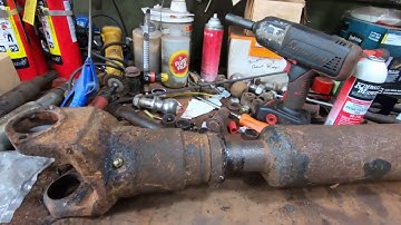 changing a spicer 1710 half round universal joint with a hammer