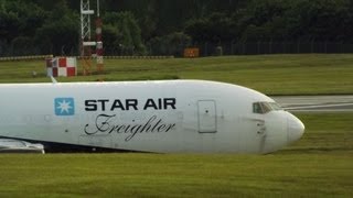 Evening Cargo at Edinburgh Airport HD