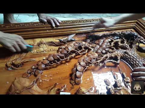 Kỹ Thuật Đánh Nhám Nước Cho Tranh Gỗ Phẳng Như Gương. Tranh gỗ Bùi Gia