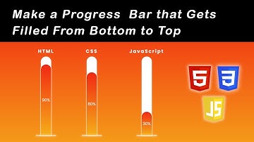 Make a Custom Skills Progress Bar That Gets Filled from Bottom To Top | HTML CSS & JavaScript
