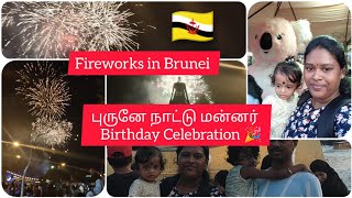 Fireworks at Jerudong Garden|Brunei ?? His Majestys Birthday Celebration? brunei tamil nris