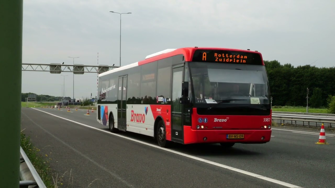 Barendrecht (A29); passing shuttle buses (20240731) (10 Clips)